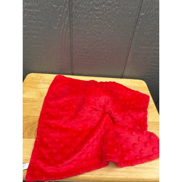 Petco Red Plush Dog Baby Lovey Blanket Heart Print Ears & Paws Squeaker Toy - Picture 8 of 9
